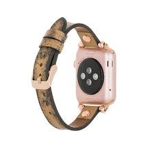 Apple Uyumlu  Watch Deri Kordon 38-40-41mm Rt V12sef