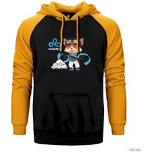 Cloud9 Teemo Sarı Reglan Kol Kapşonlu Sweatshirt Sarı