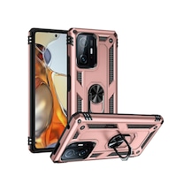 Teknomoda Xiaomi Mi 11t 5g Kılıf Yüzüklü Standli Tank Kapak