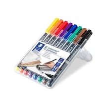 Steadtler 317 Wp8 Lumocolor Permanent Markör M 8'li Set