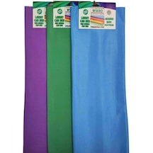 Wikro Desenli Kumaş 50x70 Cm Battal Boy İz Bırakmaz Mikrofiber Cam Bezi 3'lü Set Çok Renkli