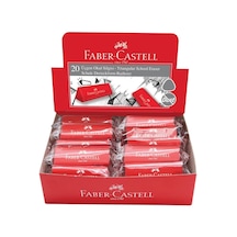 Faber-Castell Dust-Free Üçgen Kırmızı Silgi 20'Li 5130187236000