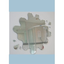 M3 Decorium Çamur Splash Dekoratif Ayna Gümüş