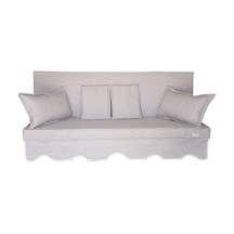 Mirzade Safir Keten Kumaş Tentesiz 28 Dns Sünger Salıncak Minderi-safir Açık Gri