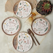 Soft Bloom Nordic Pasta Tabağı 22 Cm 4 Adet 22876-77 Çok Renkli
