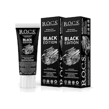 Rocs Black Edition Beyazlatıcı Siyah Diş Macunu 60 ML x 2