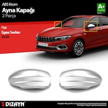 S-Dizayn Fiat Egea SD Abs Krom Ayna Kapağı 2 Prç. 2020 Üzeri