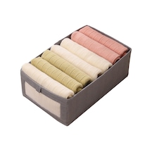 Cbtx Boyut Xl Şeffaf Pencere Elbise Saklama Kutusu Oxford Kumaş Dolap Gardırop Organizatör - Gri