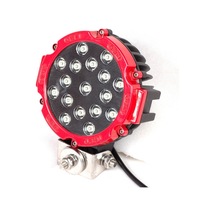 Off Road Sis Lambası Ledli 51Watt 17 Ledli Kırmızı 4X4