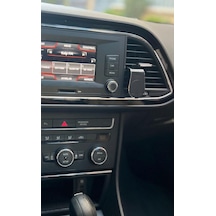 Seat Leon Fr Uyumlu L Tipi 360' Dönebilen Manyetik Mıknatıs Mandallı Cep Telefonu Tutucu Renk