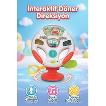 Clemento-ni İnteraktif 20 Cm Sesli Müzikli 4 Dilde Konuşan Eğlenceli Ve Eğitici Çocuk Direksiyonu