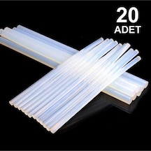 20 Adet, Ince Silikon, Sıcak Silikon, 7 Mm, Şeffaf Mum Silikon, Sıcak Yapıştırıcı