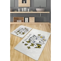 Stay Gentle Banyo Halısı Djt 2 Li Set Çok Renkli