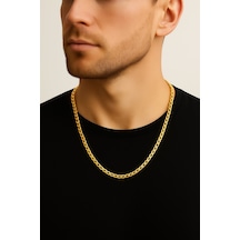Altın Renk Cuban İnce Paslanmaz Çelik Unisex Erkek Zincir Kolye 55 Cm. Çelik Kolye - 3336 Çok Renkli Altın Renk Cuban İnce Paslanmaz Çelik Unisex Erkek Zincir Kolye 55 Cm. Çelik Kolye - 3336 Çok Renkli