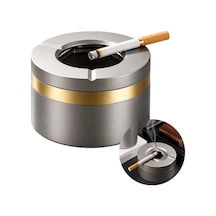 Sh Sunup Sn-37926 Araç Ev Dış Mekan İçin Metal Küllük Kaydırmaz Tabanlı Açılır Kapanır Najmaddin