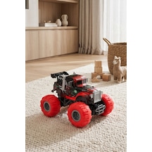 Şarjlı 2.4g Işıklı Buharlı Off-road Kamyon Kırmızı Rq3049
