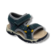 Arzen Bebe 227-26 Cırtlı Anatomik Erkek Çocuk Sandalet Petrol Gri 26-30