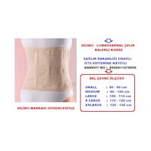 Çelik Balenli Bel Korsesi Lumbosacral Korse Kuşak Kemer Siyatik