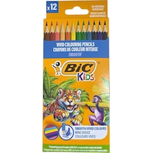 Bic Kids Smooth Kuruboya 12 Renk 8772 Çok Renkli