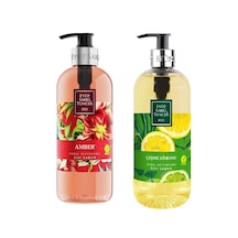 Eyüp Sabri Tuncer Doğal Zeytinyağlı Amber + Çeşme Limonu Sıvı Sabun 2 x 500 ML
