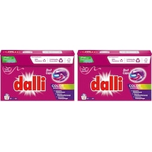 Dalli Renkli Çamaşırlar İçin Tablet Çamaşır Deterjanı 3'ü Bir Arada 12 Yıkama 2'li Set
