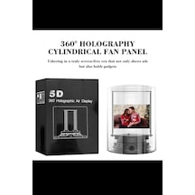360 Masaüstü 5d Hologram 1080p Projeksiyon Fan
