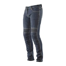Prosev Snl0220 Motosiklet Pantolonu Korumalı Kot Pantolon 4 Mevsim Kevklar Likralı Mavi