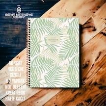 10x15 Cm Çizgili 50 Yaprak Hafif Not Defteri La Plume Karton Kapak Telli Defter 70 Gr Ivory Kağıt 2