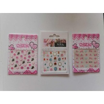 Tırnak Süsleme Sticker 3 Kartela Birden Model2