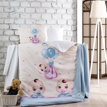 Kristal Babies Blue Bebek Nevresim Takımı Pamuk