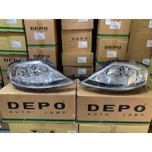 Cıtroen C3 2002-2009 Arası Depo Marka Sağ Ve Sol Far Takım Motorlu 620685 / 620885