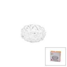 Küçük Cam - Dıamond Kristal Şekil Yuvarlak Küllük Çap: 11.2cm - D: 4.4cm 2