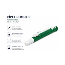 Pipet Pompası Plastik Yeşil 10ml - 1 Adet
