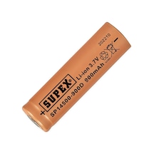 Supex Sp14500-900d 3.7v 900mah Li-ion Düz Kafa Pil