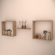 Rafkestir Vienza Duvar Raf Seti Cappicino