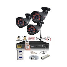 IDS DS-2015HD-SET3-250-BLACK 3 Kameralı 1080P Full HD 5 MP Sony Lensli Kamera Seti - 2015