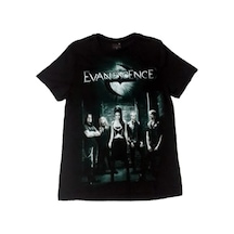 Evanescence Baskılı Unisex %100 Pamuk Siyah T-shirt SIYAH
