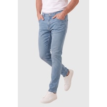 Deepsea Erkek Slim Fit Dar Kesim Likralı Mavi Kot Pantolon Dar Paça Pamuklu Esnek Jean 2608304