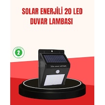 Güneş Enerjili Su Geçirmez Dış Mekan Aydınlatma Siyah