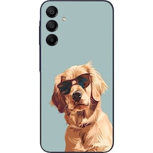 Samsung Galaxy A15 Uyumlu Karizmatik Köpek Baskılı Silikon Kılıf Renkli