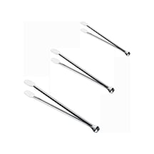 Klasik Metal Mangal Maşası 36 Cm-32 Cm-27 Cm Uzun-kısa Boy Çelik Yemek Barbekü Izgara Kömür Köz 3'lü Set