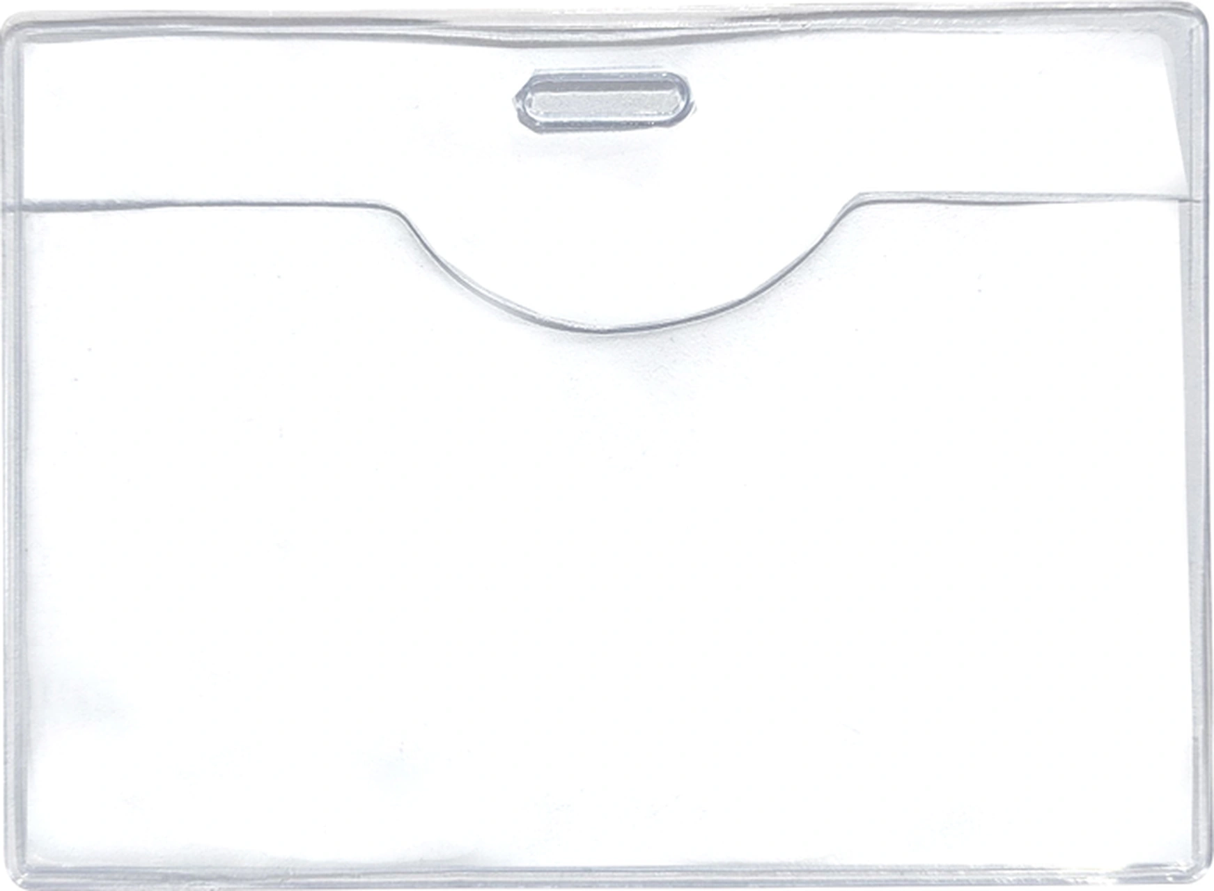 Pvc Yaka Kartlığı Yaka Kartı Kılıfı Kart Koruyucu 9,5x7 Cm - 1 Adet