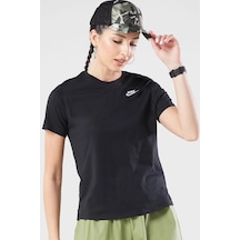 Nike Sportswear Club Essentials Womens T-shirt Kadın Tişört Siyah Siyah