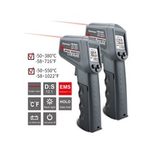 Xindoker "pratik Kızılötesi Termometre: Lcd Ekranlı, Arka Işıklı, Tek Elle Kullanım, -50 C'den 550 C'ye Ölçüm"