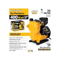 Sgs Periferik Su Pompası 400 Watt 0.55 Hp Sgs5381