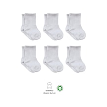 Bistyle 6'lı Penye Düz Soket Çorap Bs6008 Gri Melanj 001 Bistyle 6'lı Penye Düz Soket Çorap Bs6008 Gri Melanj 001