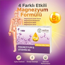 Magnezyum & Vitamin B6 Takviye Edici Gıda 60 Tablet - Enerji Desteği, Kas Ve Sinir Sağlığı