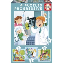 Educa 12+16+20+25 Parça Meslekler Puzzle