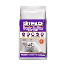 Catmozz Premium Parfümlü İnce Topaklaşan Bentonit Kedi Kumu 30 L