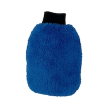 Mavi Mikrofiber Araç Yıkama Eldiveni Açık Indigo